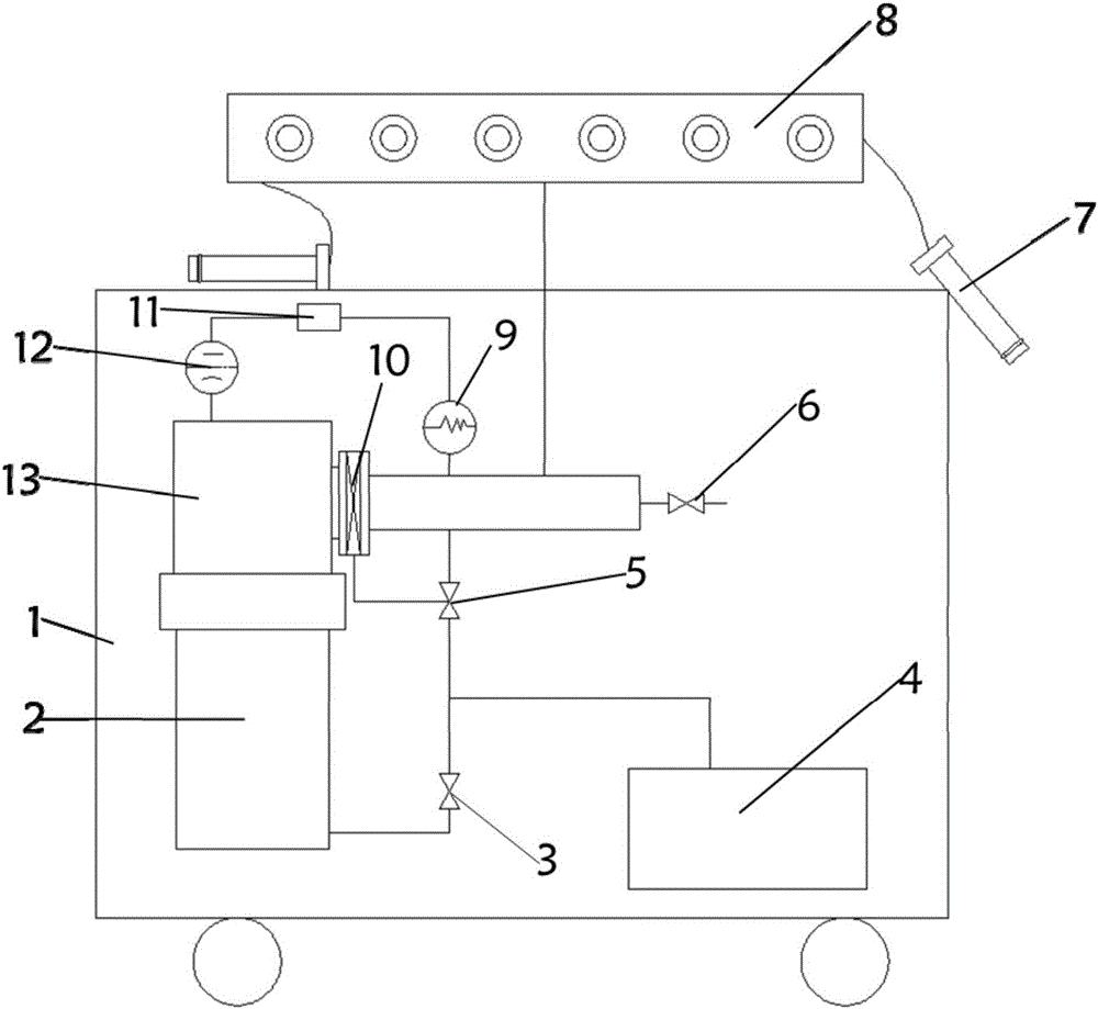 Vacuum storing and testing device for transmission electron microscope sample rods