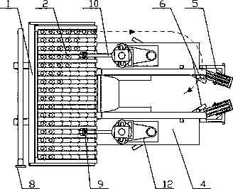 Tree planting machine with function of changing trees in cylindrical coordinate system