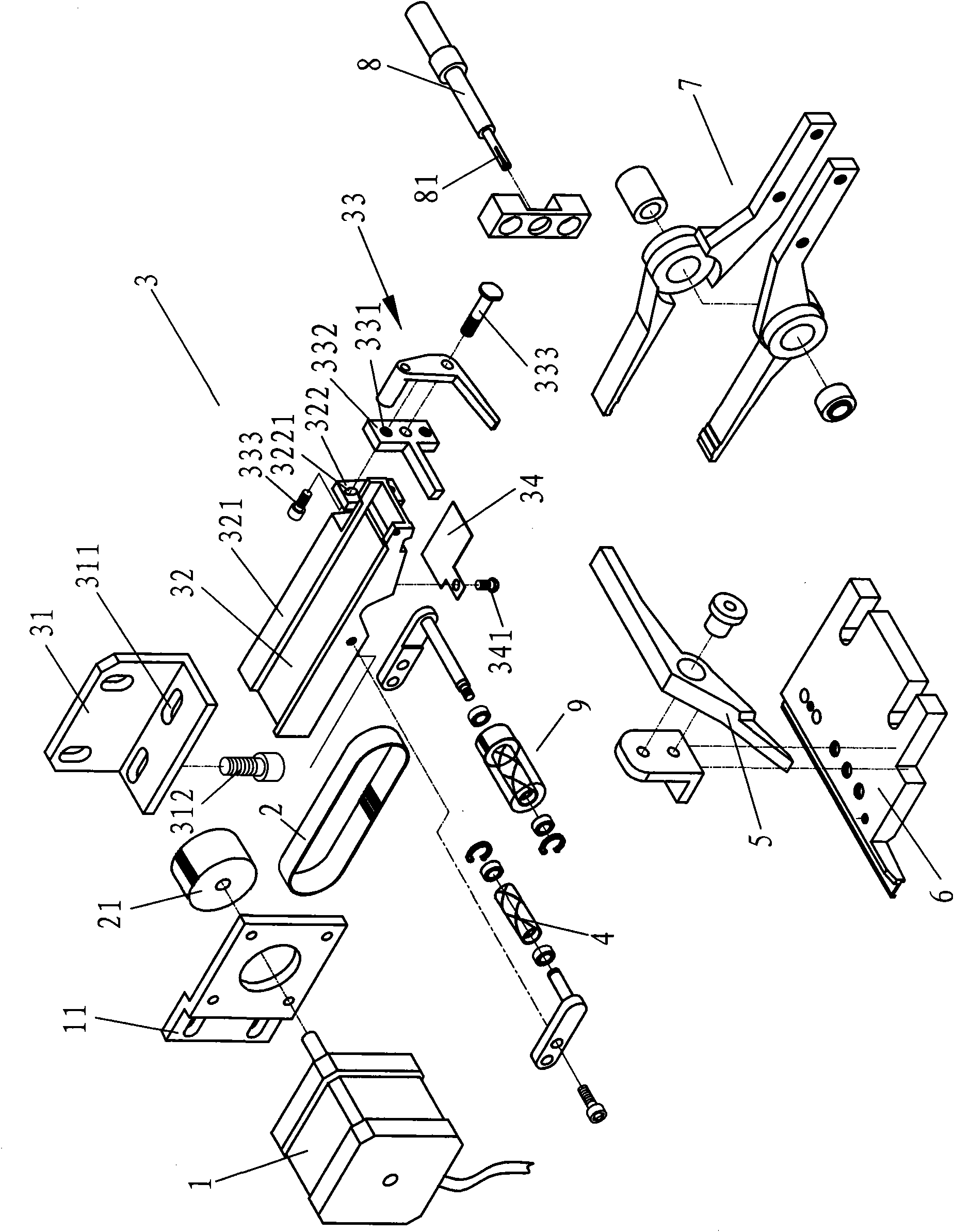 Novel fully-automatic scissor type winder for capacitor