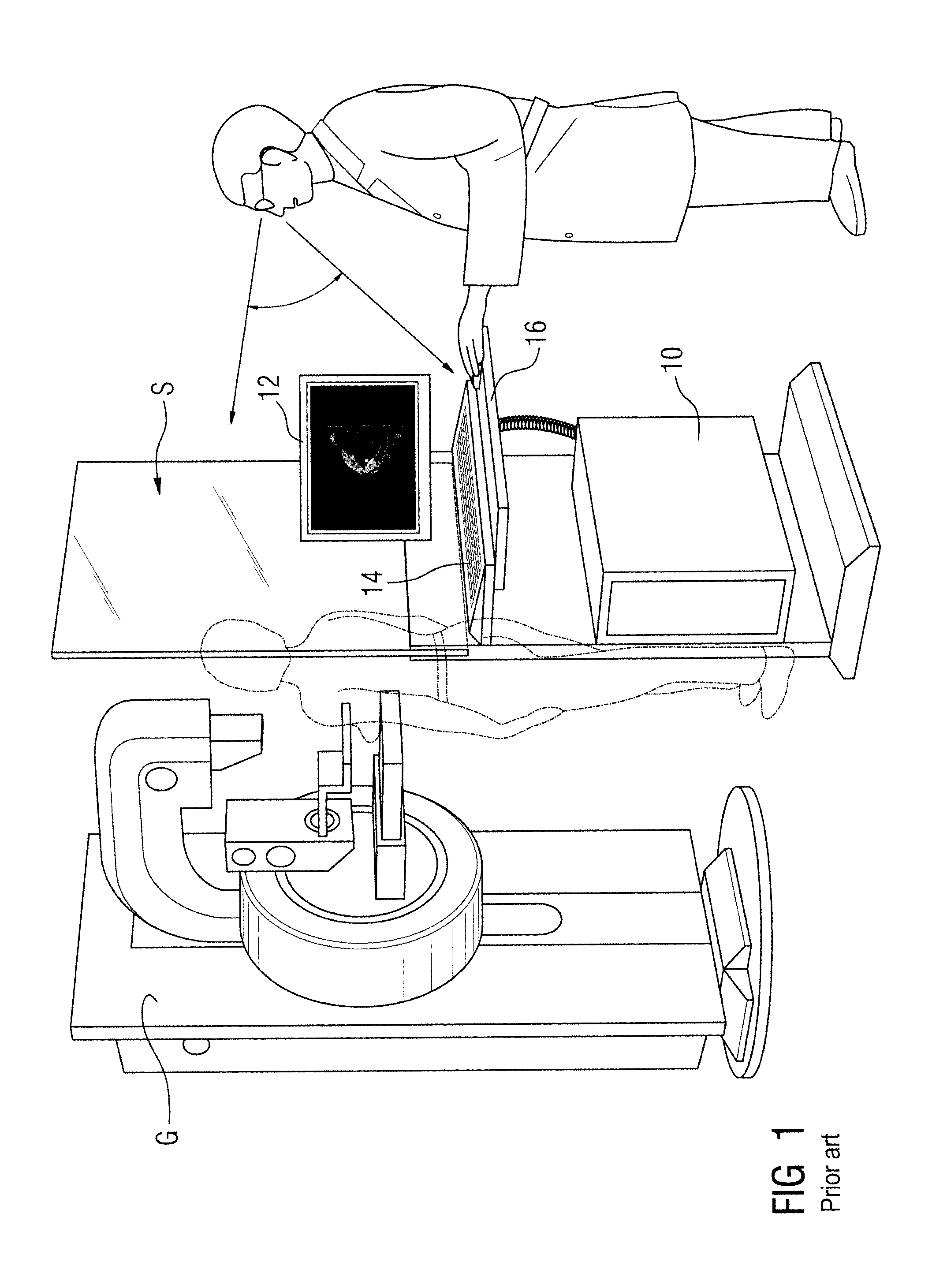 Radiation protection wall for mammography systems with integrated user interface