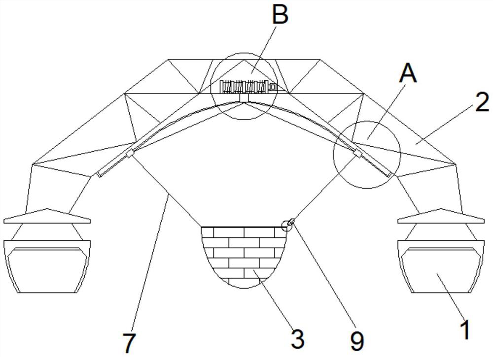 Mesh foldable garbage salvage catamaran