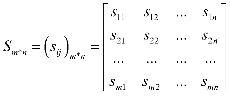 Normalization and weight calculation method of network attribute matrix based on business sensitive interval