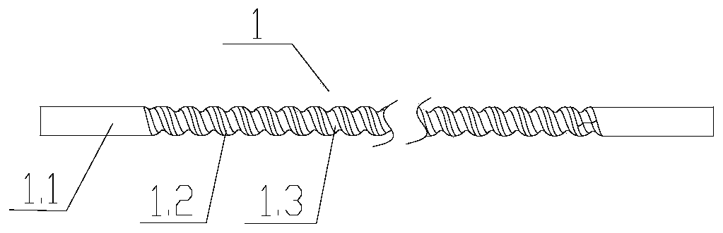 Spiral rib heat exchange tube for precooler and machining method of spiral rib heat exchange tube