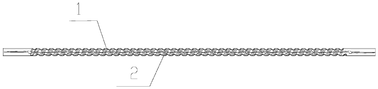 Spiral rib heat exchange tube for precooler and machining method of spiral rib heat exchange tube