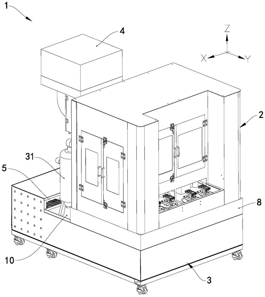 Multi-shaft linkage intelligent high-pressure water deburring device