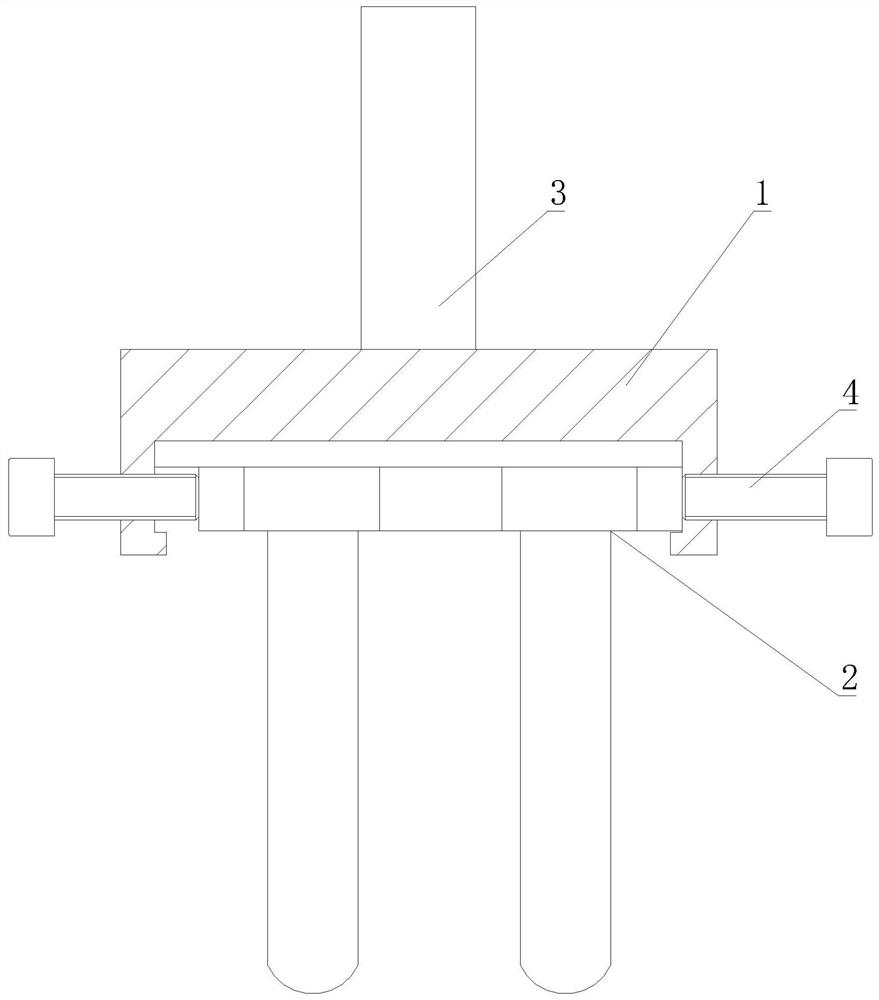 Multi-pole electric spark marking head and production process thereof