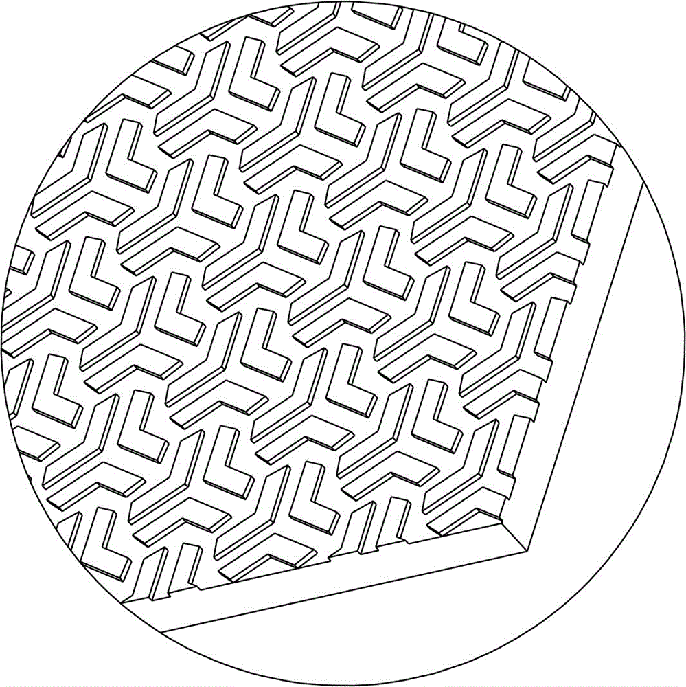 Flexible noiseless self-sinking type non-slip floor