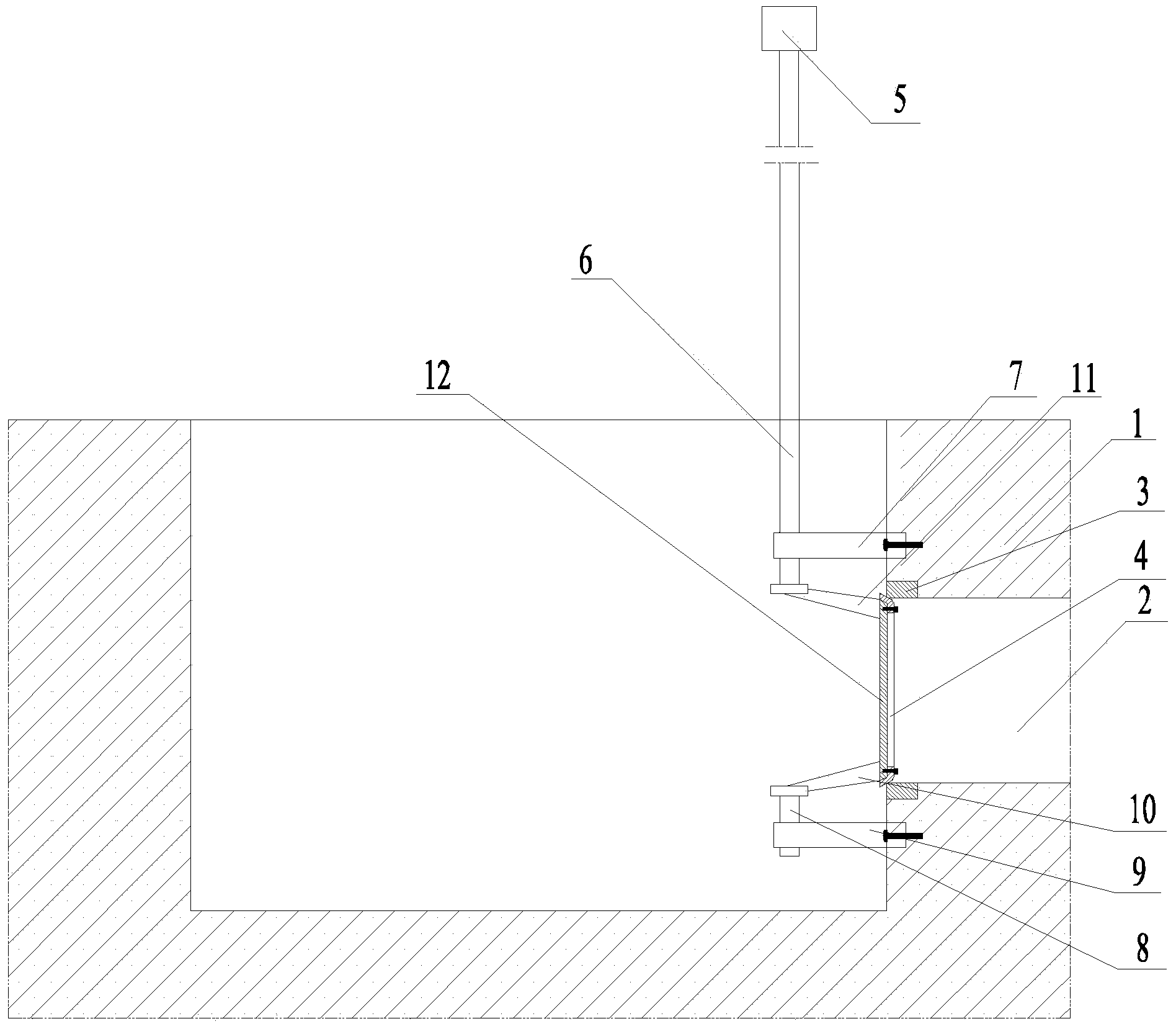 Vertical cutting plugging device