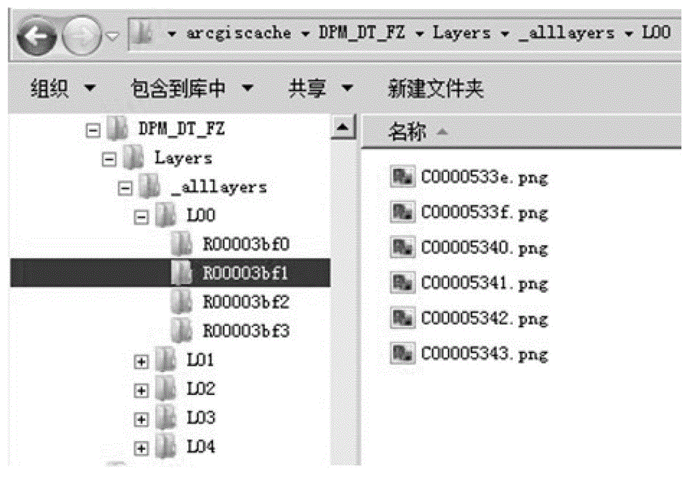 Mass raster tile map release method