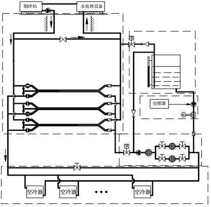 Pressure-adjustable mine high- and low-pressure water energy exchange system