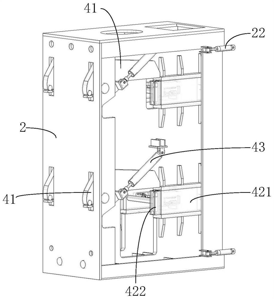 Jacking device with turning claw attached to wall and its jacking method