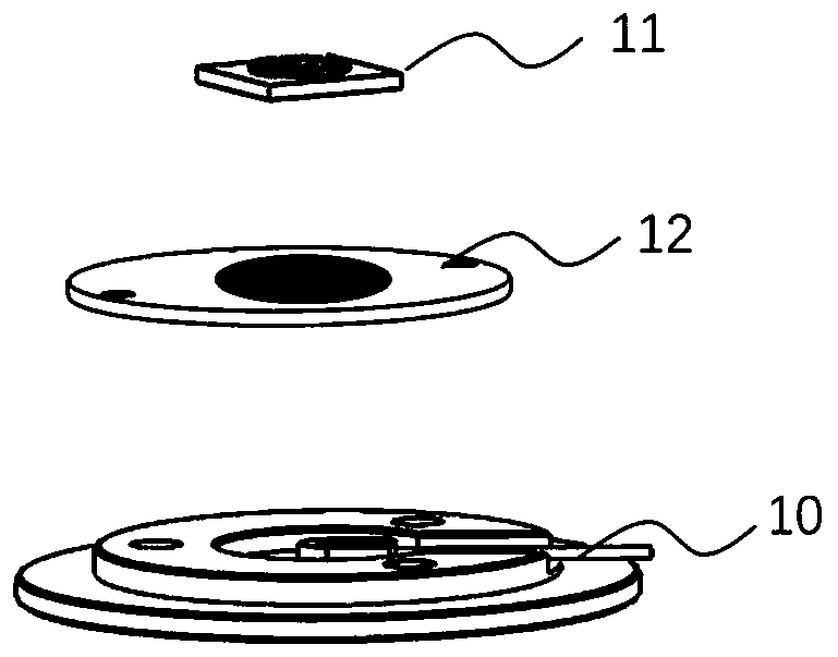 Tissue component non-invasive detection device and system, and wearable equipment