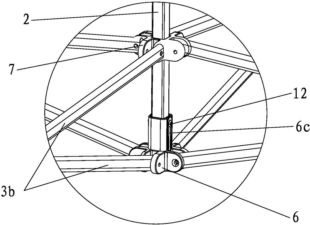 Water accumulation preventing high-top tent