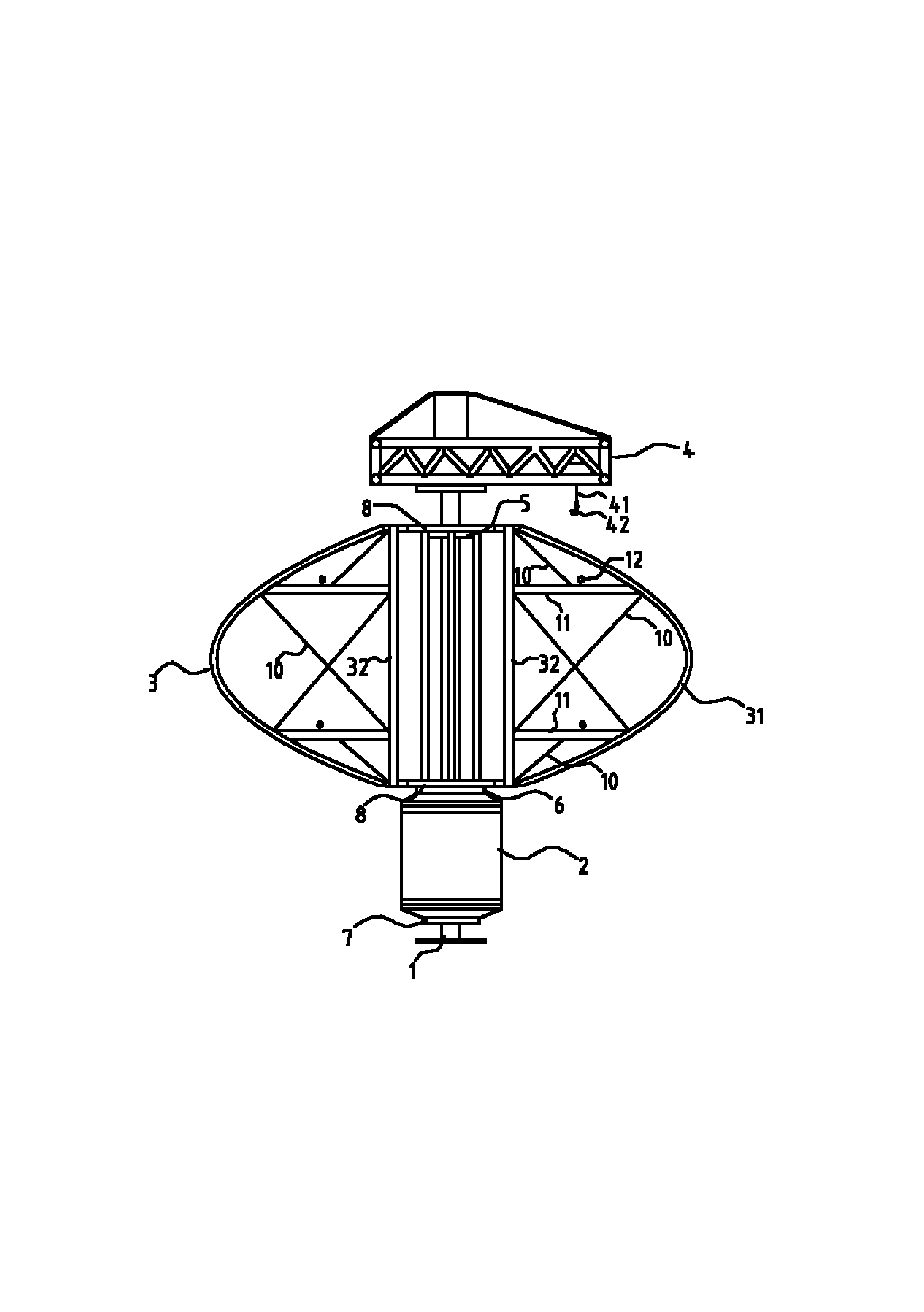 Method for avoiding stall caused by strong wind in vertical axis wind turbine