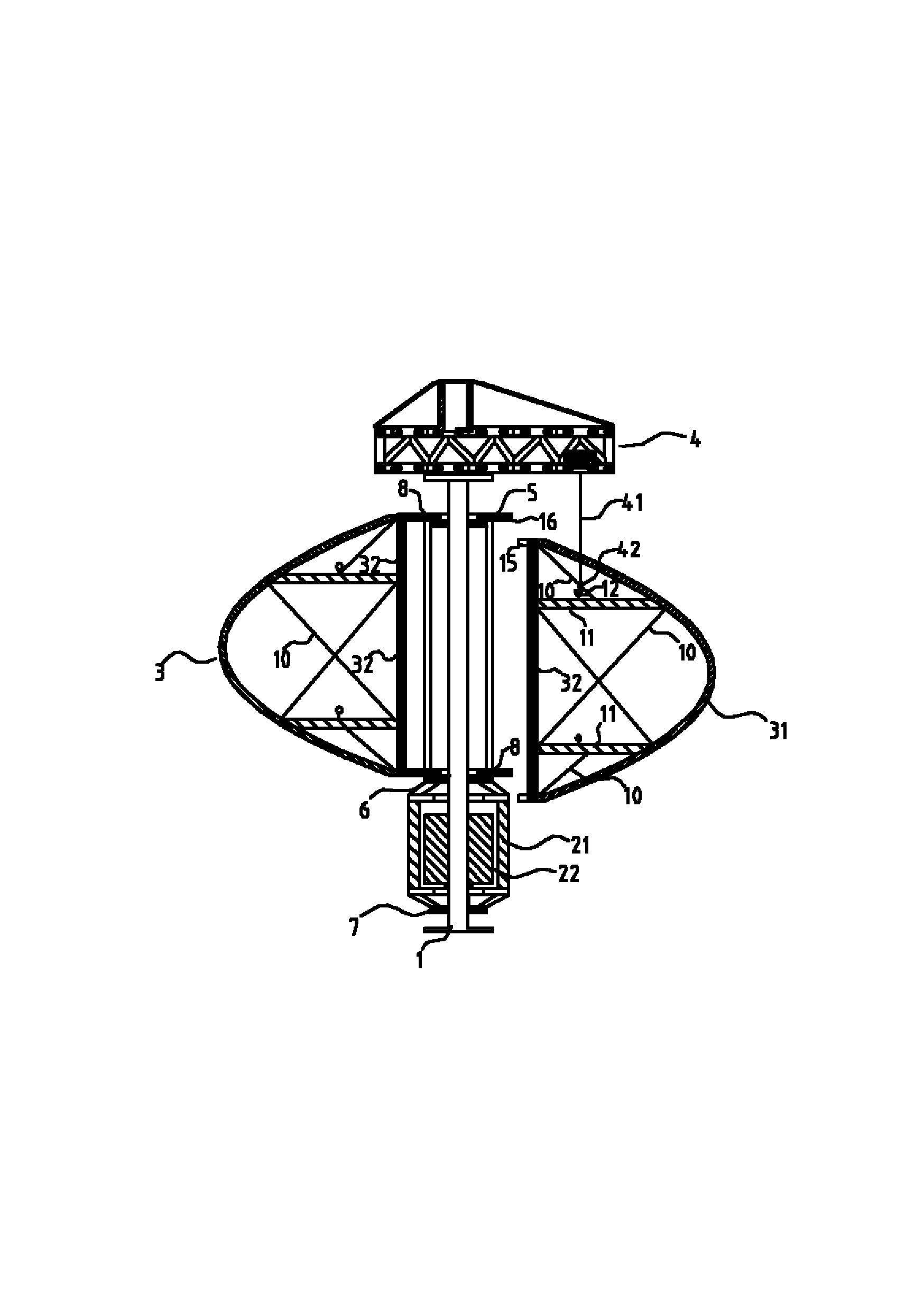 Method for avoiding stall caused by strong wind in vertical axis wind turbine