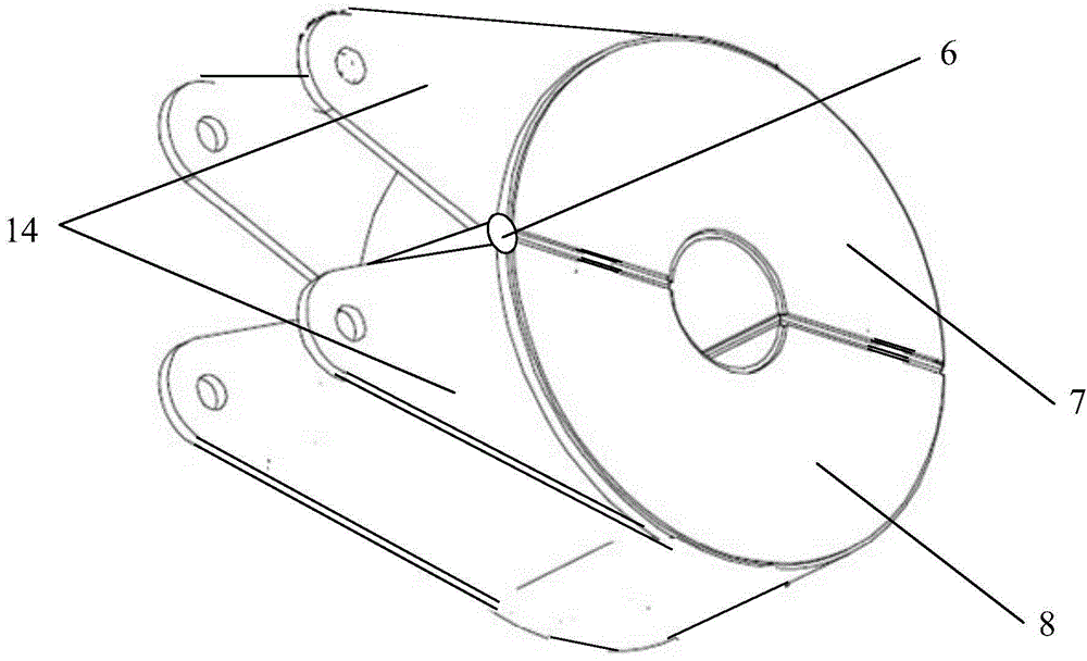 Two-part type immersion type water opening electromagnetic cyclone device and supporting device thereof