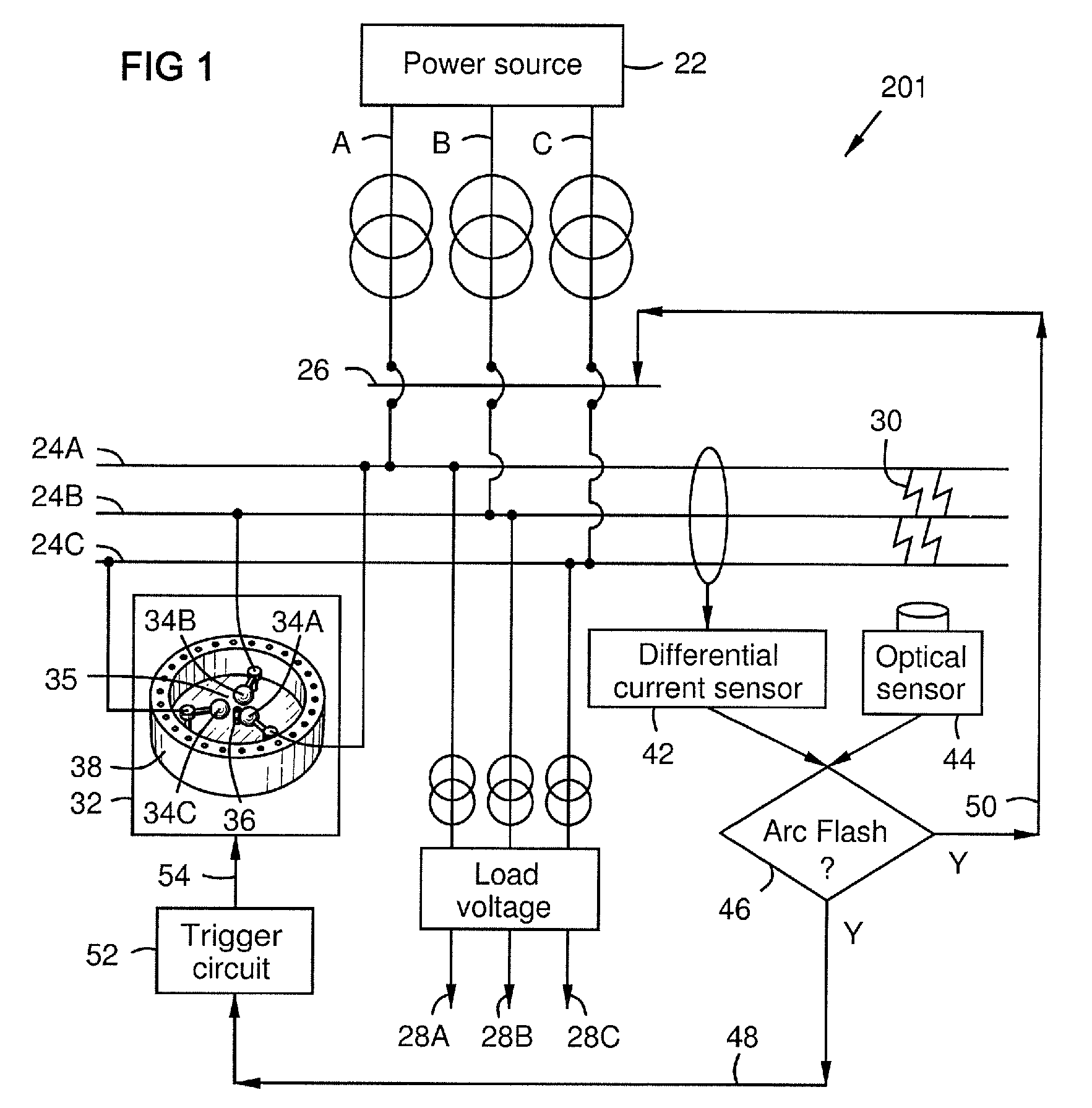 Arc flash elimination apparatus and method