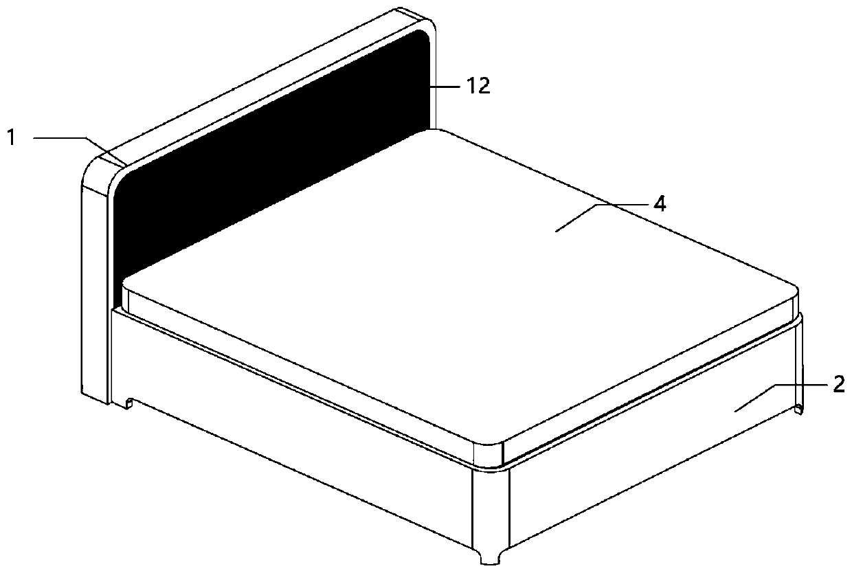 Full-bamboo functional bed capable of adjusting hardness