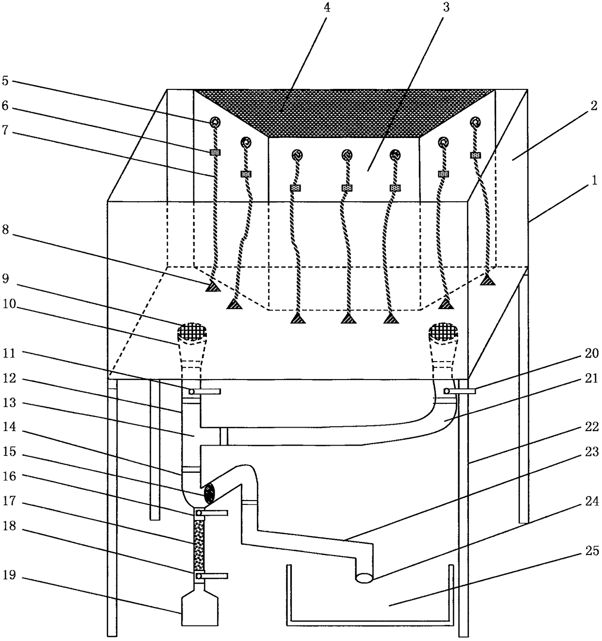 Ecological fish tank flowerpot with function of automatic watering