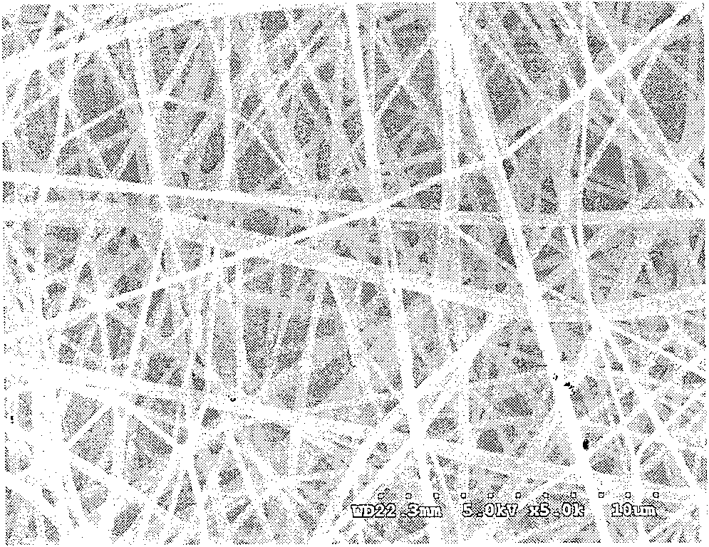 Degradable and absorbable polymer nano fibrous membrane materials and preparation process and use thereof