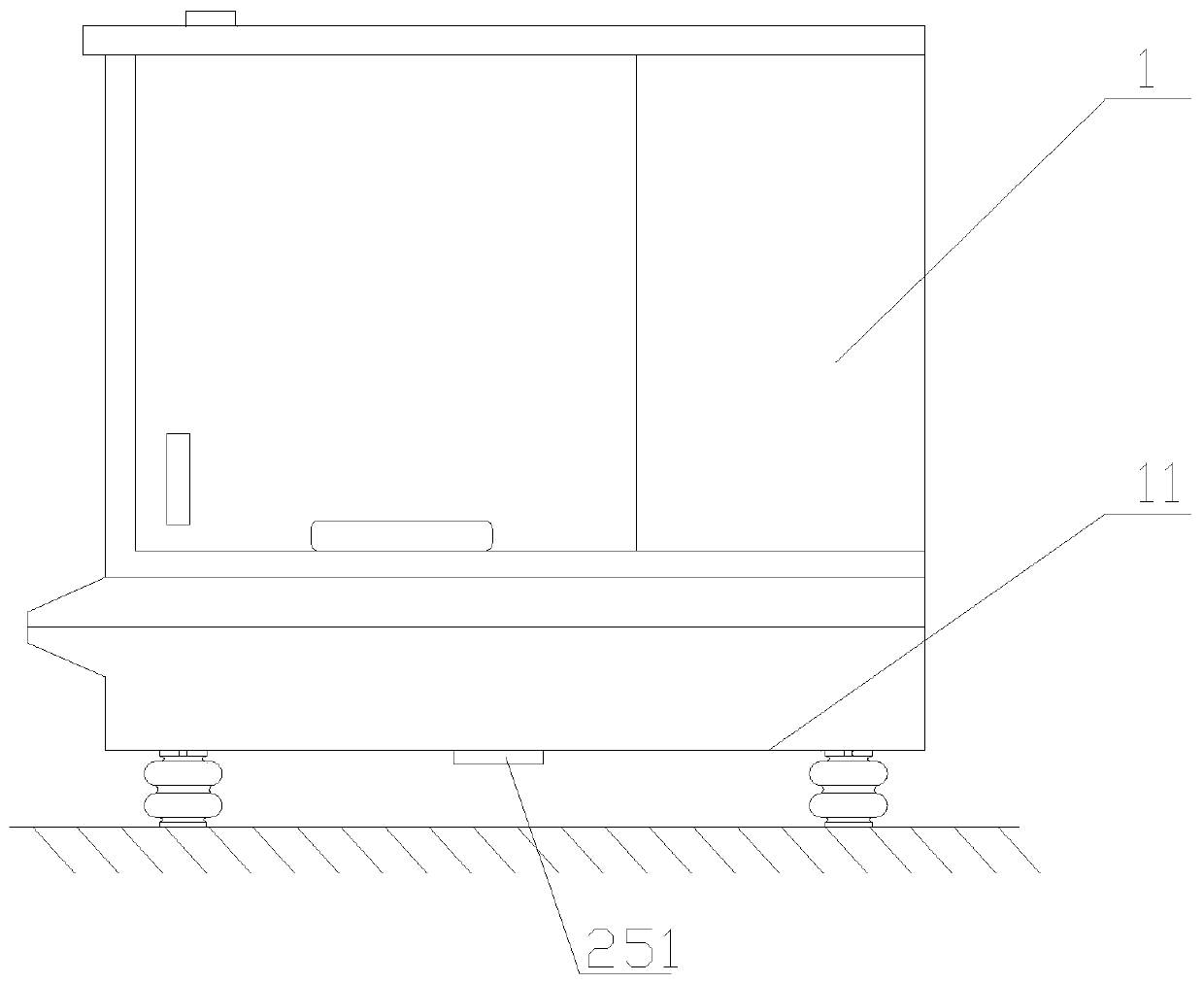 Electronic analytical balance with automatic leveling function