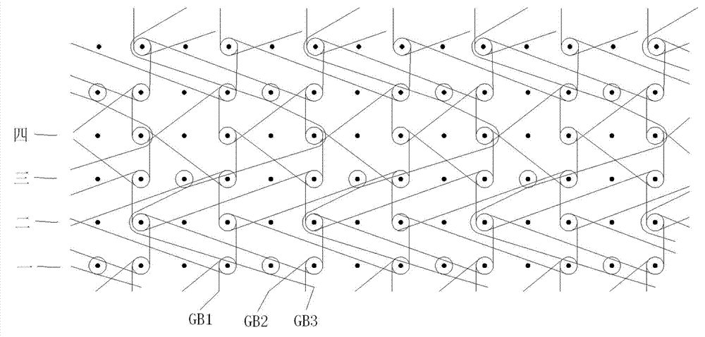 Warp-knitted self-fastening hook face fabric and manufacturing method thereof