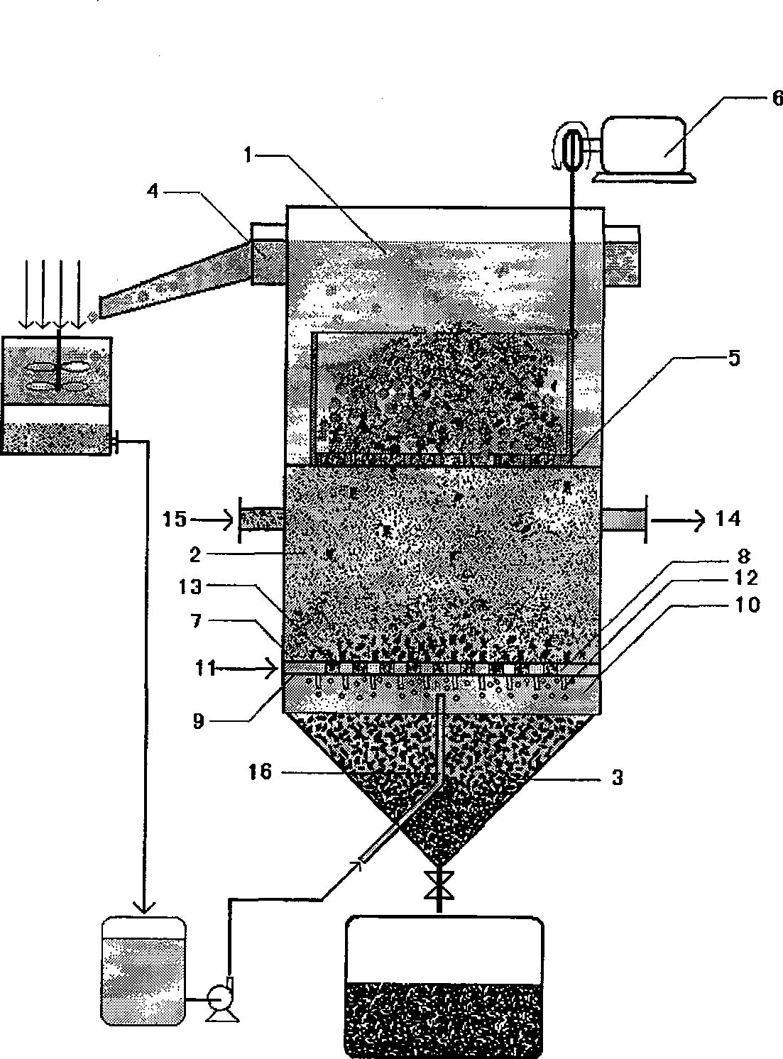 A crash selection method for thrown lead acid accumulator and special tower gravity selector