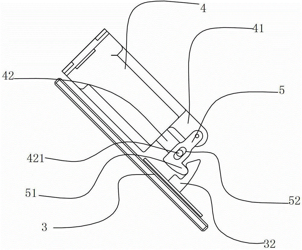 Locking device of smoke barrier at air inlet of range hood