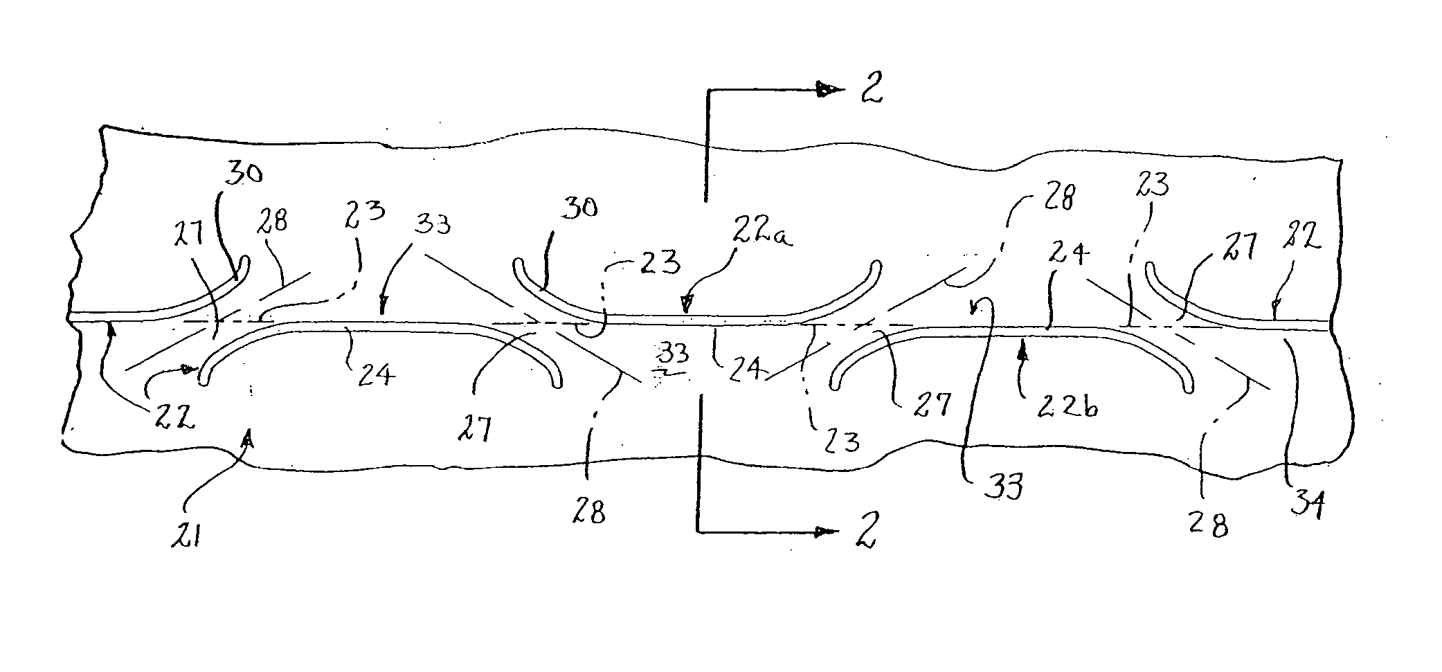 Sheet material with bend controlling grooves defining a continuous web across a bend line and method for forming the same