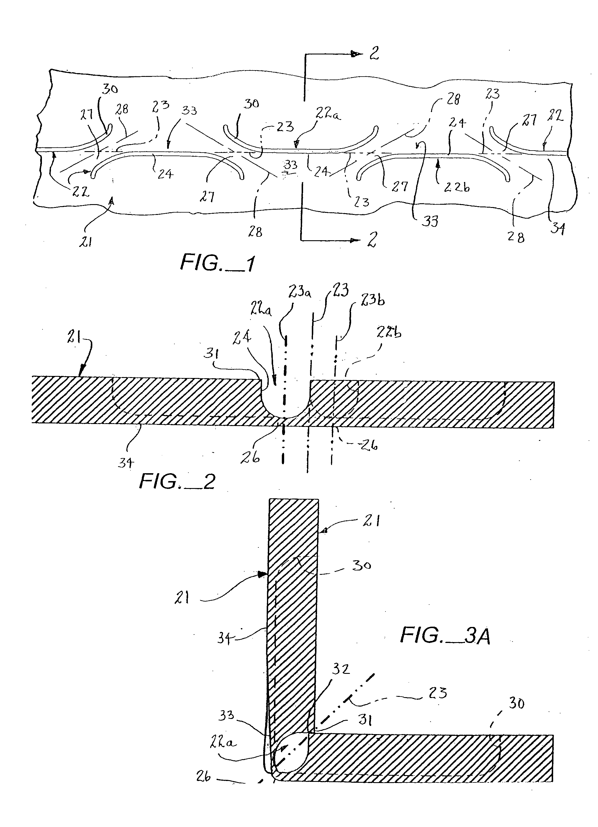 Sheet material with bend controlling grooves defining a continuous web across a bend line and method for forming the same