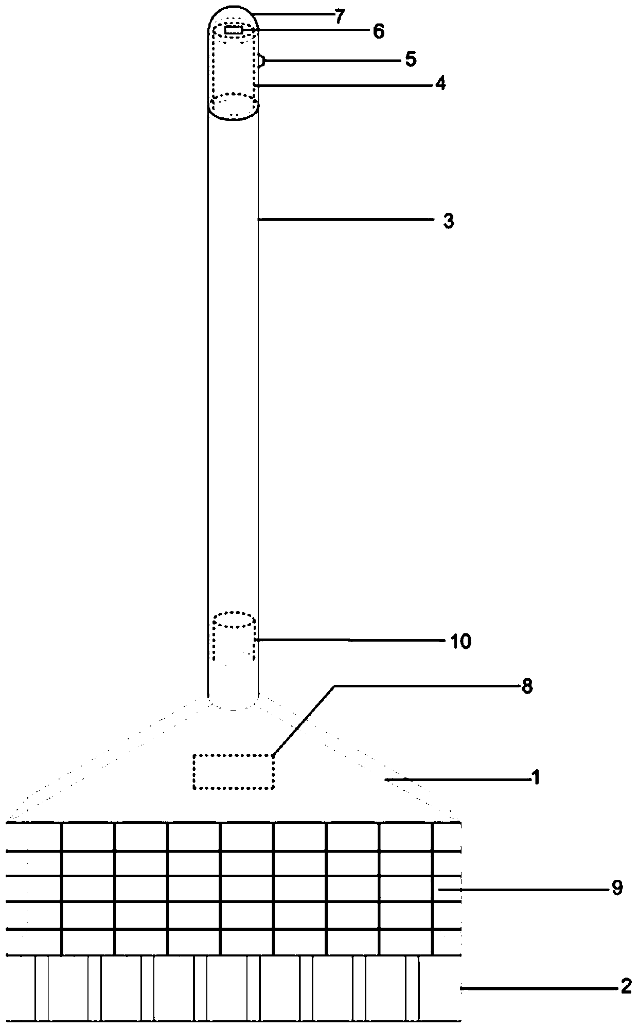 Solar electrostatic dust-removal broom