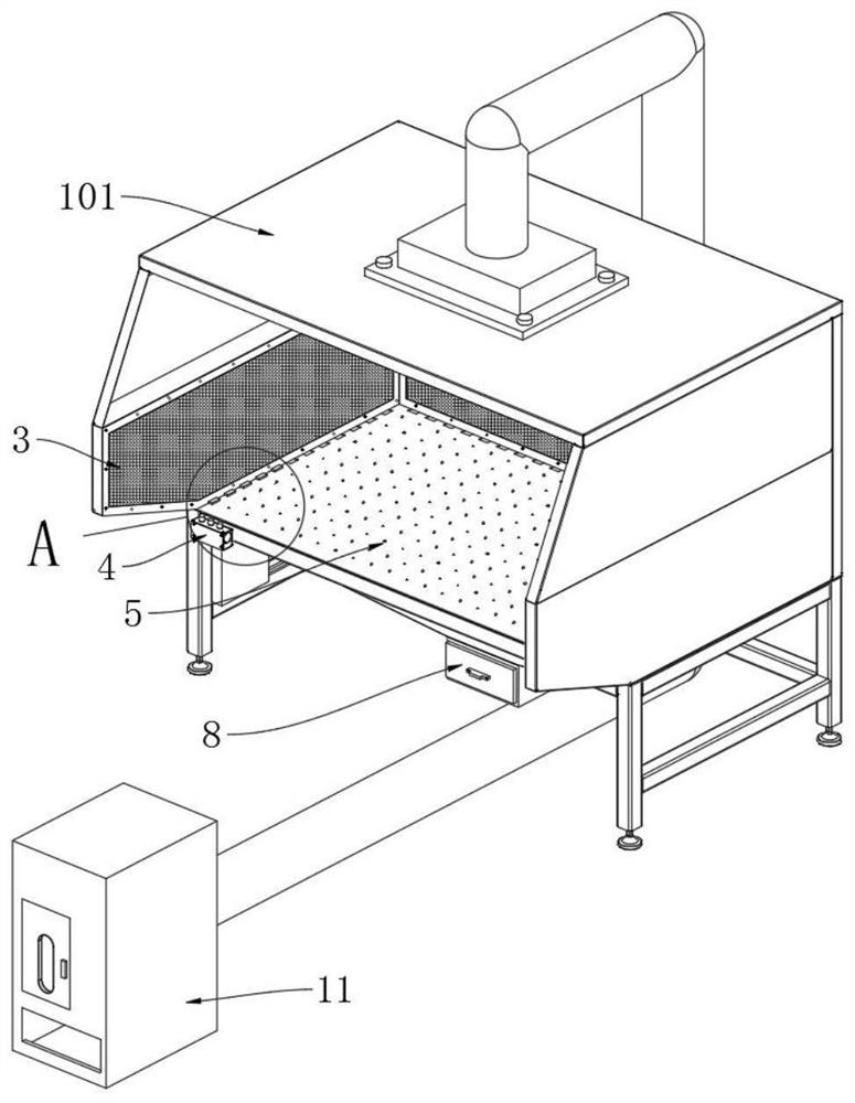 Welding, polishing and dust removal integrated platform