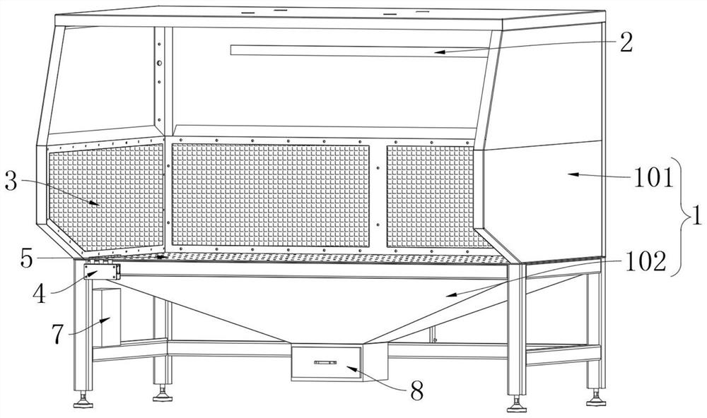 Welding, polishing and dust removal integrated platform