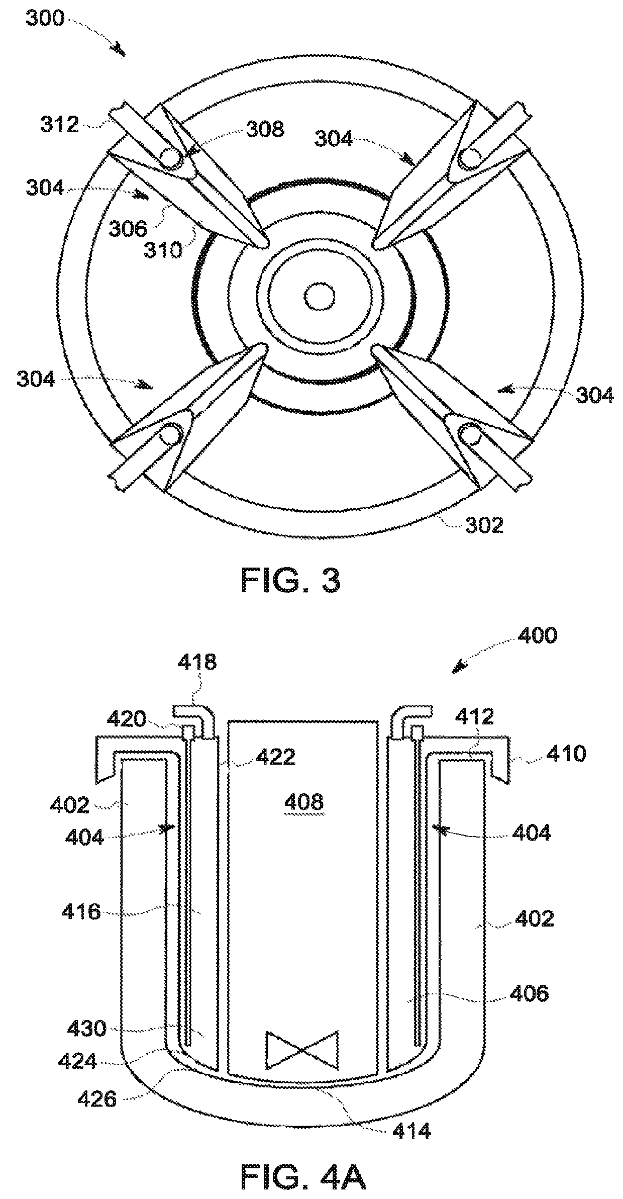 Temperature controlling surfaces and support structures