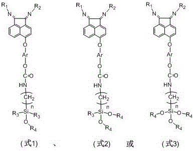 A kind of α-diimine compound with alkoxy silicon and its application of supported metal complexes