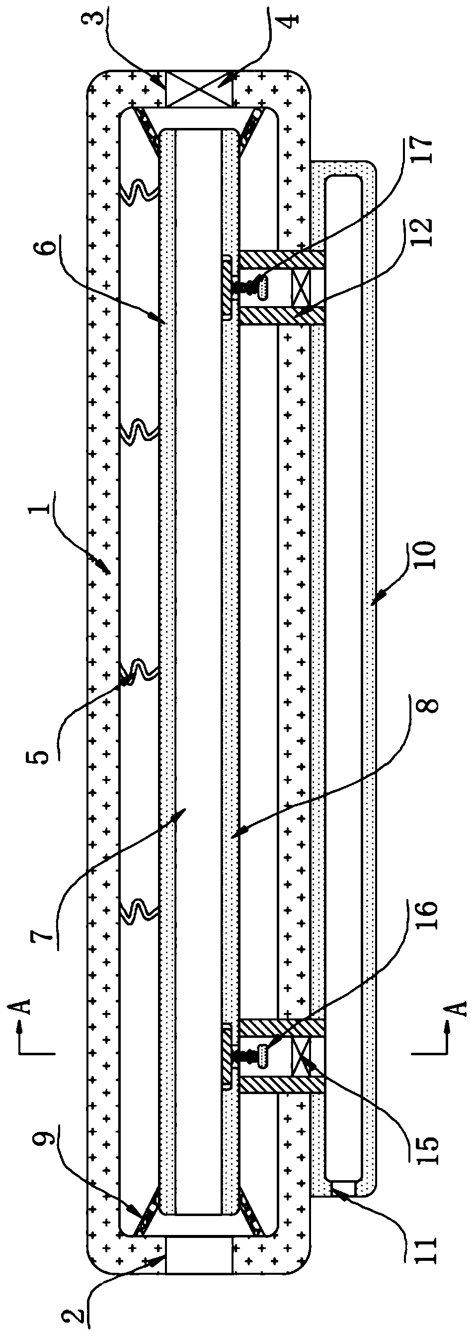 Saving type water heater pipeline