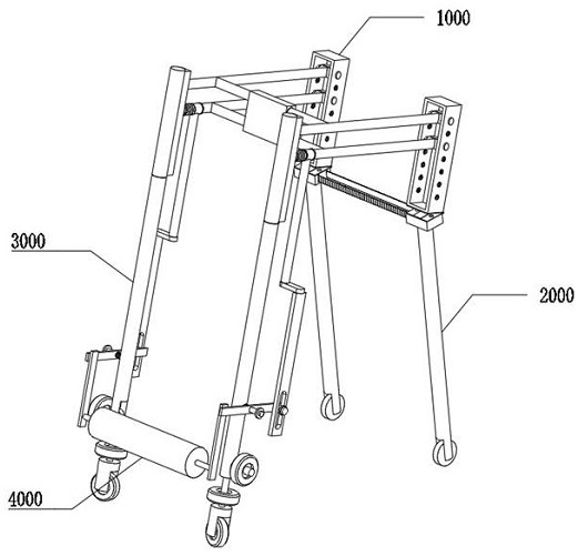 Dual-mode conversion anti-toppling orthopedic walking aid