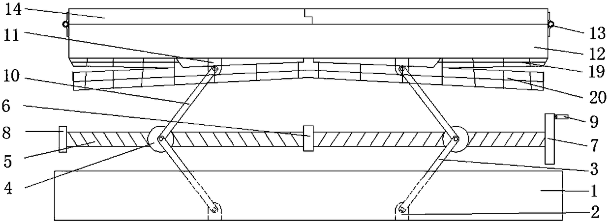 Novel liftable household hallway table