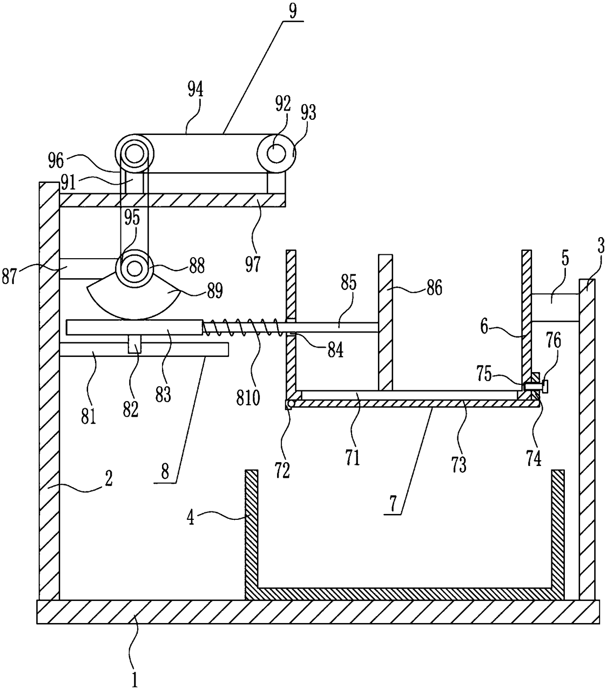 Mobile waste carton compression equipment for logistics vehicle