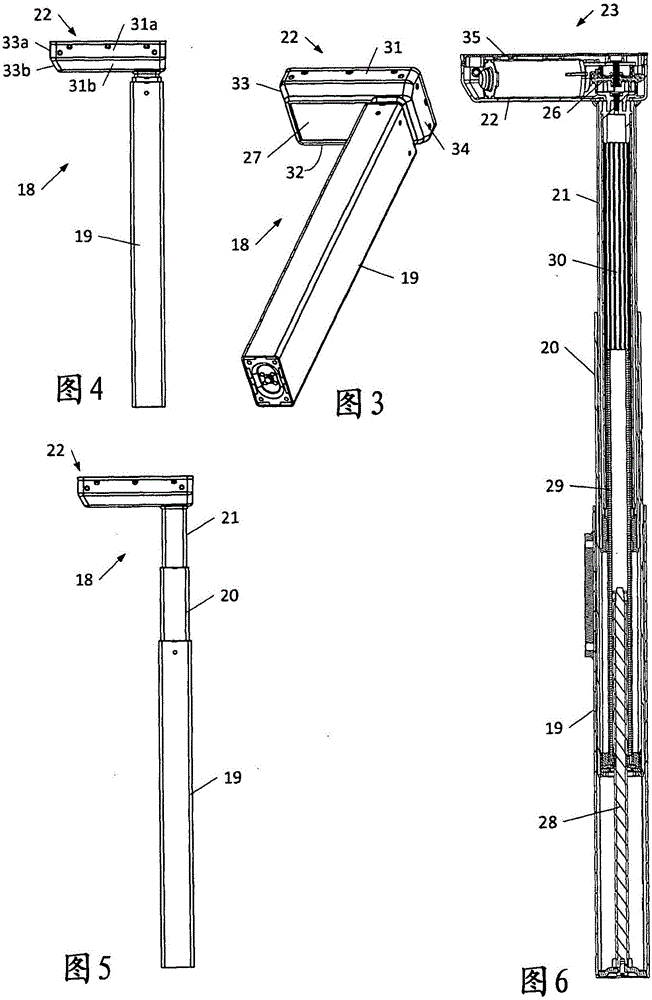 Supporting frame for a piece of furniture