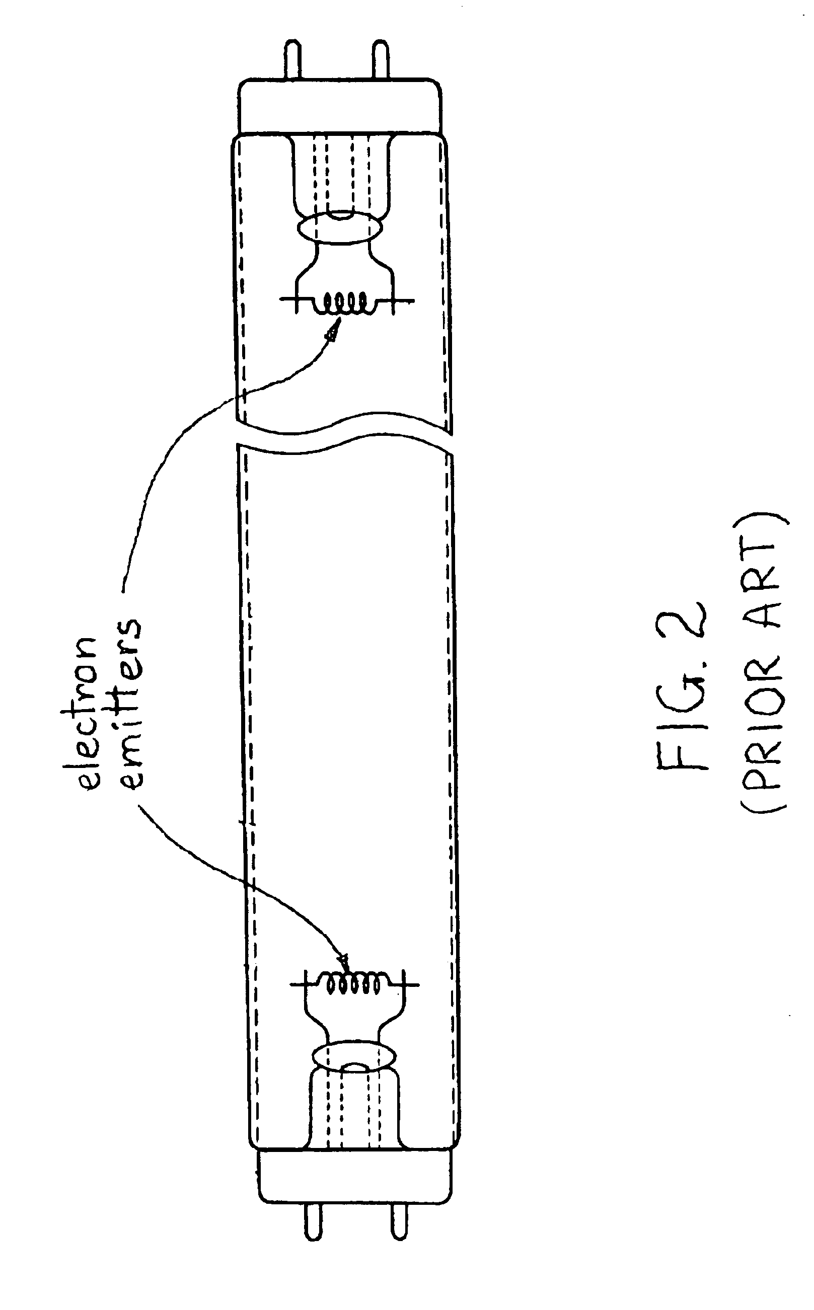 Electron emitter including carbon nanotubes and its application in gas discharge devices