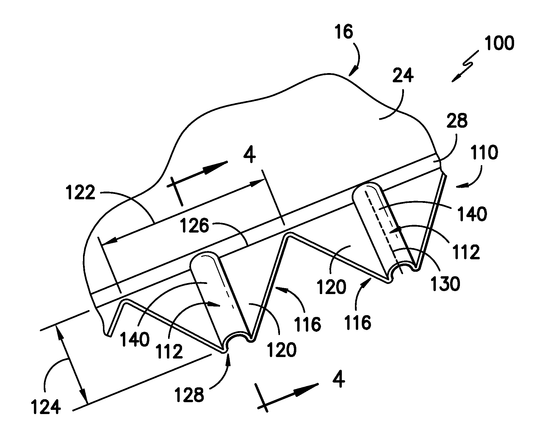 Noise reducer for rotor blade in wind turbine