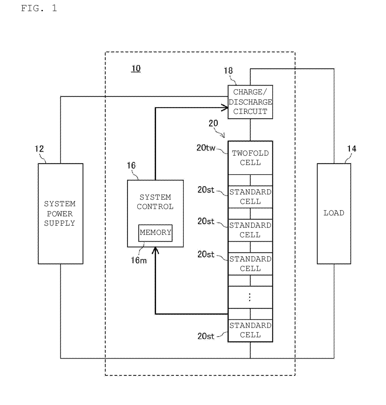 Assembled battery circuit, capacitance coefficient detection method, and capacitance coefficient detection program