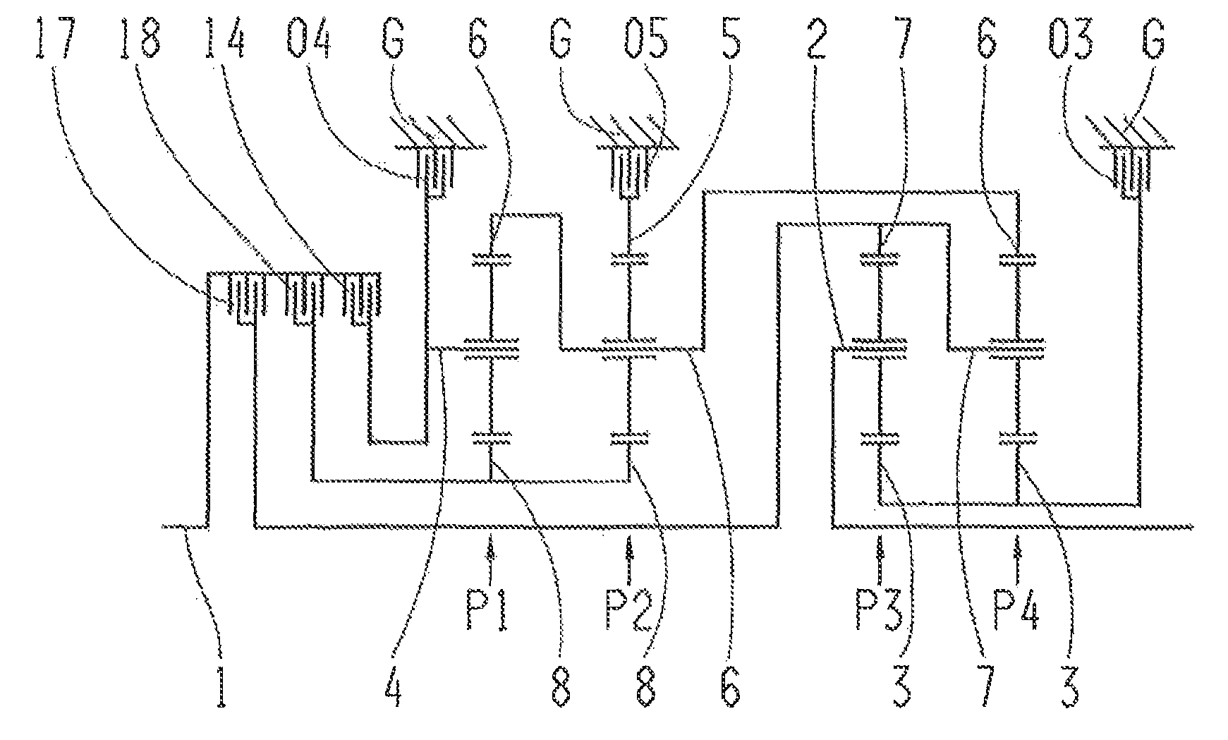 Multi-speed gearbox