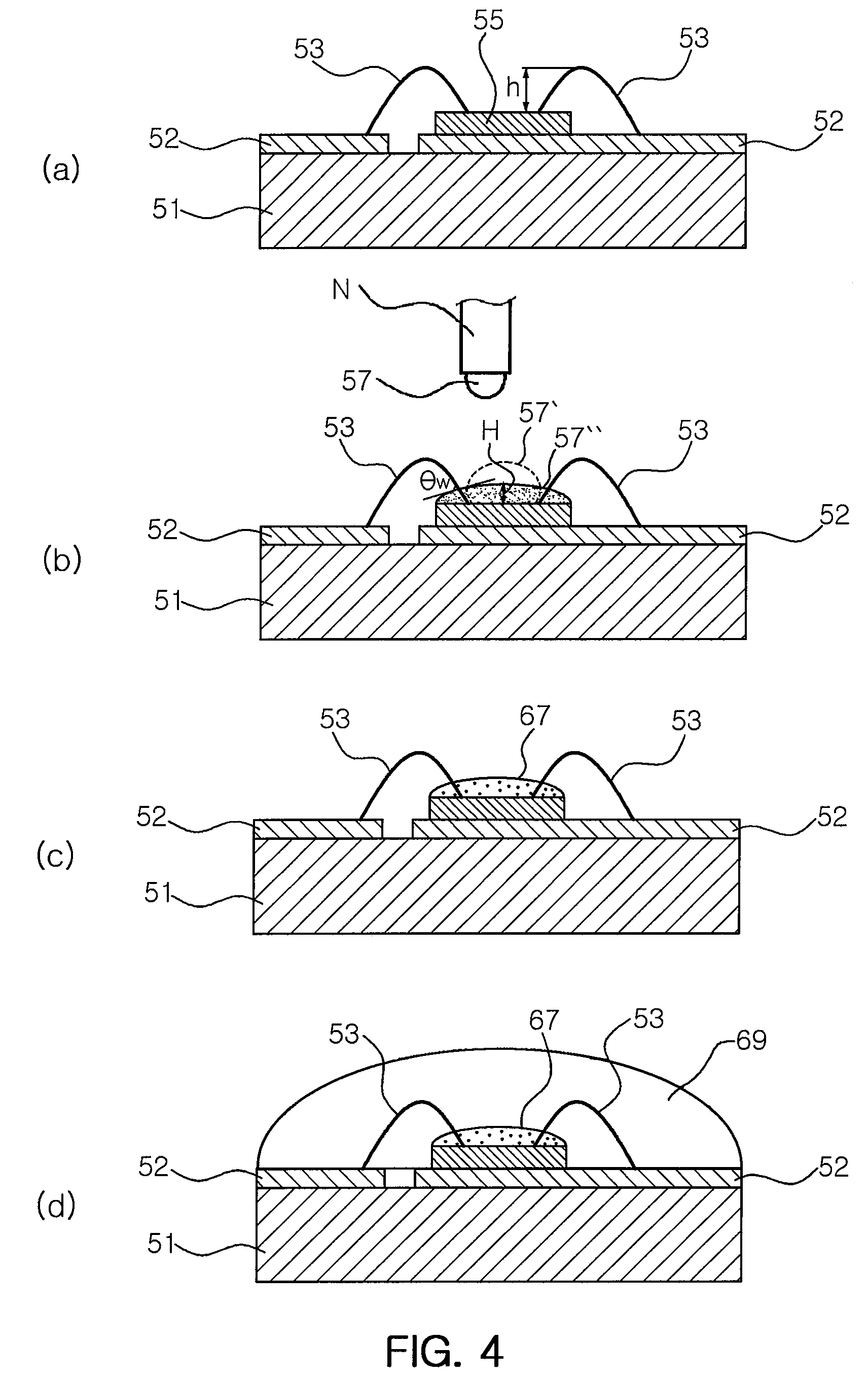 Wavelength-converting light emitting diode (LED) chip and LED device equipped with chip