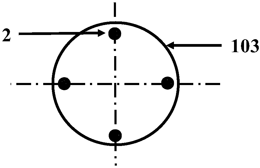 Vertical device for improving coal flow distribution in blast furnace