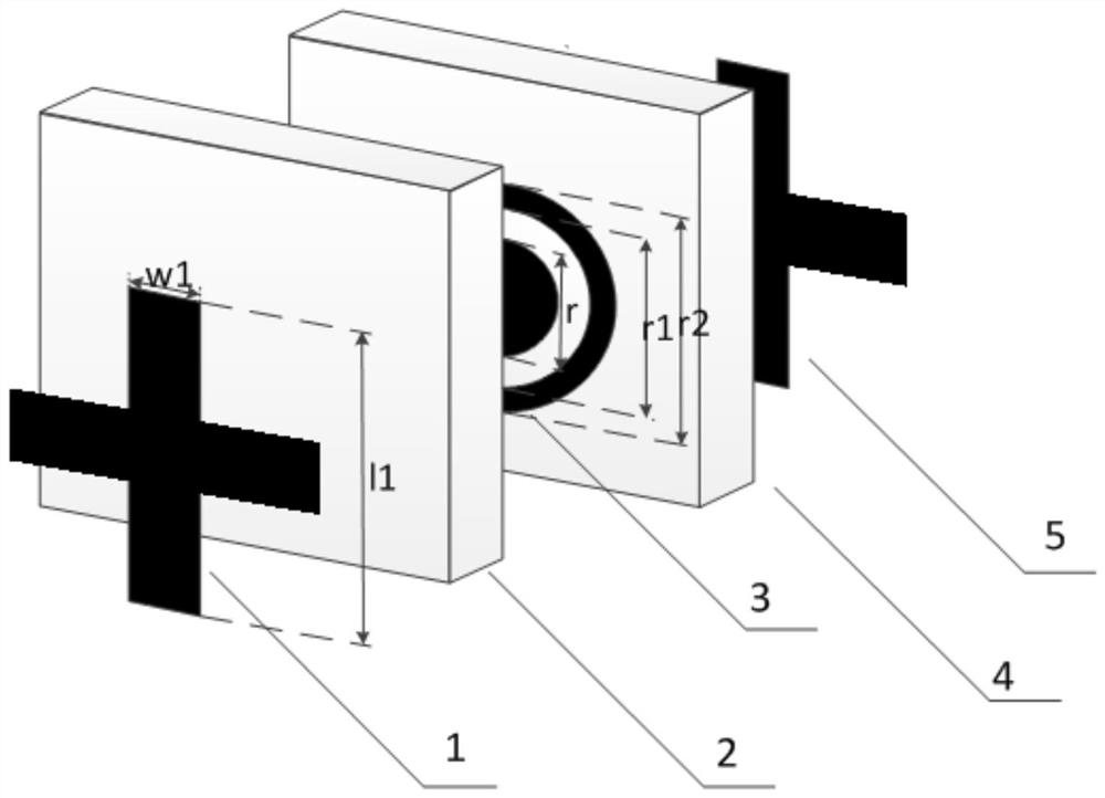 Wide-beam plane lens antenna with variable beam width