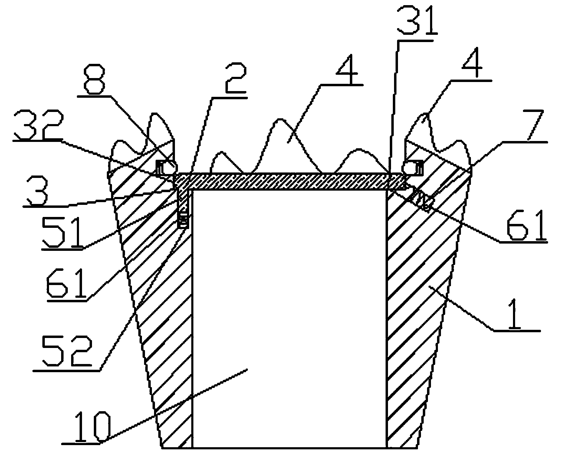 Drill bit for coal-mine gas extraction hole