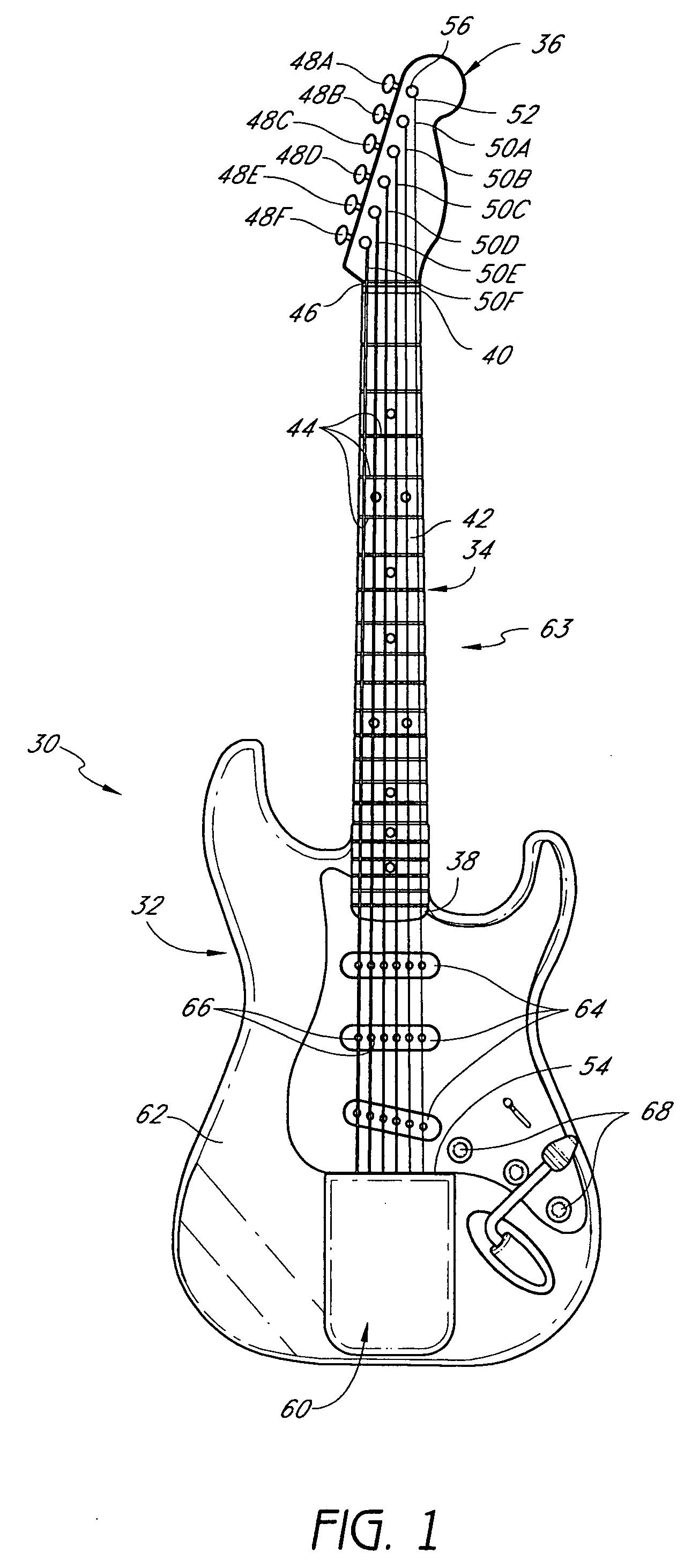 Stringed musical instrument using spring tension