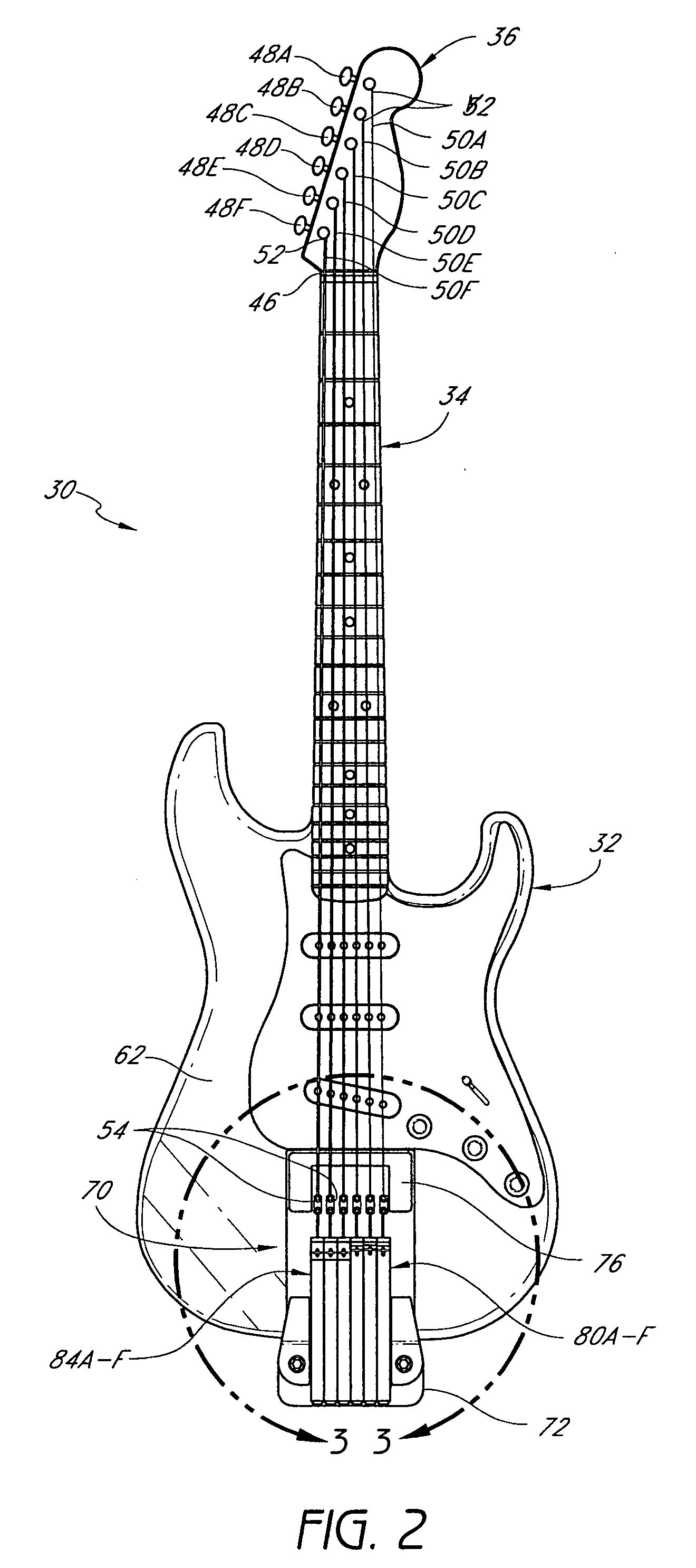 Stringed musical instrument using spring tension